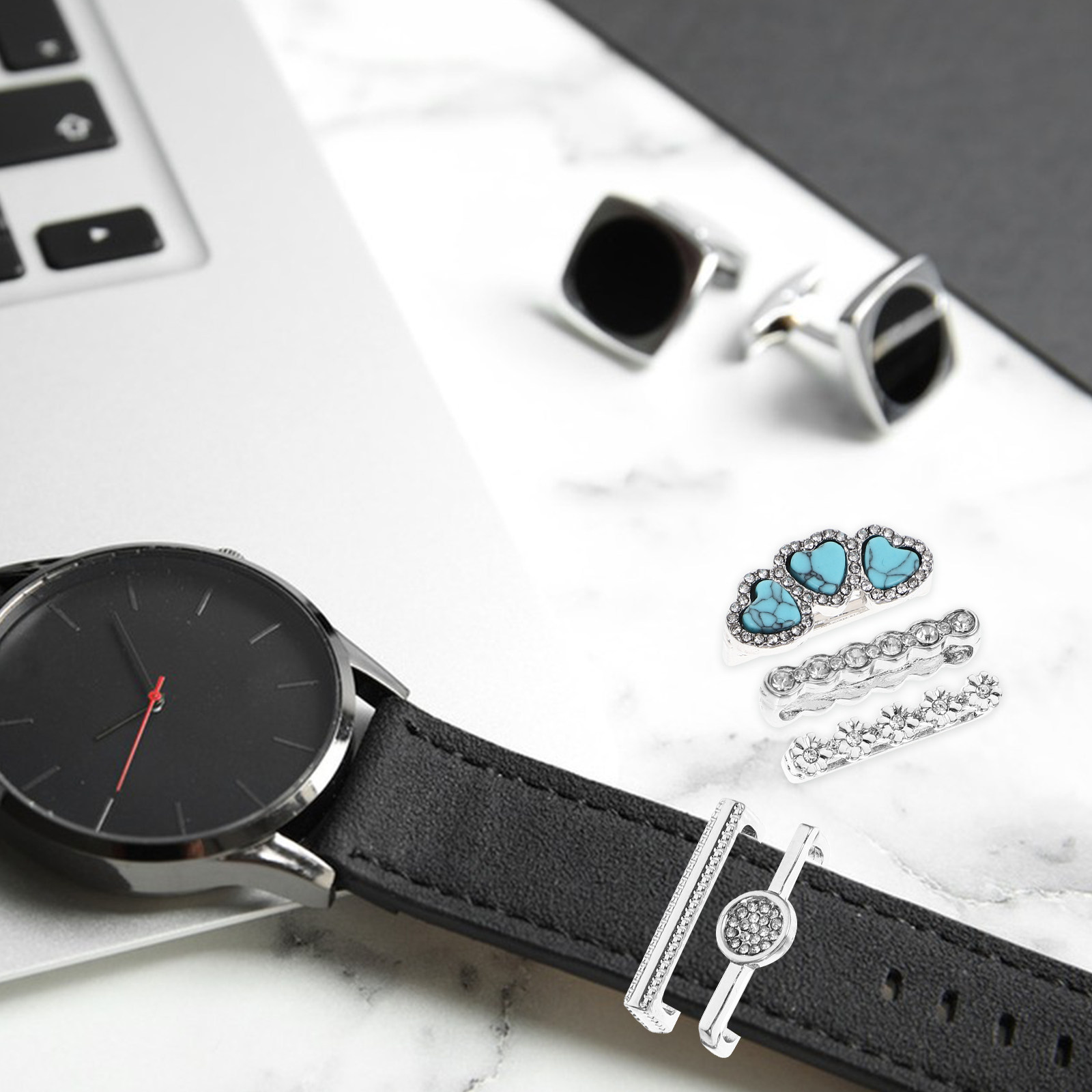 5Pcs Premium Alloy Watchband R - огляд і ціна Smartwatch Straps & Accessories
