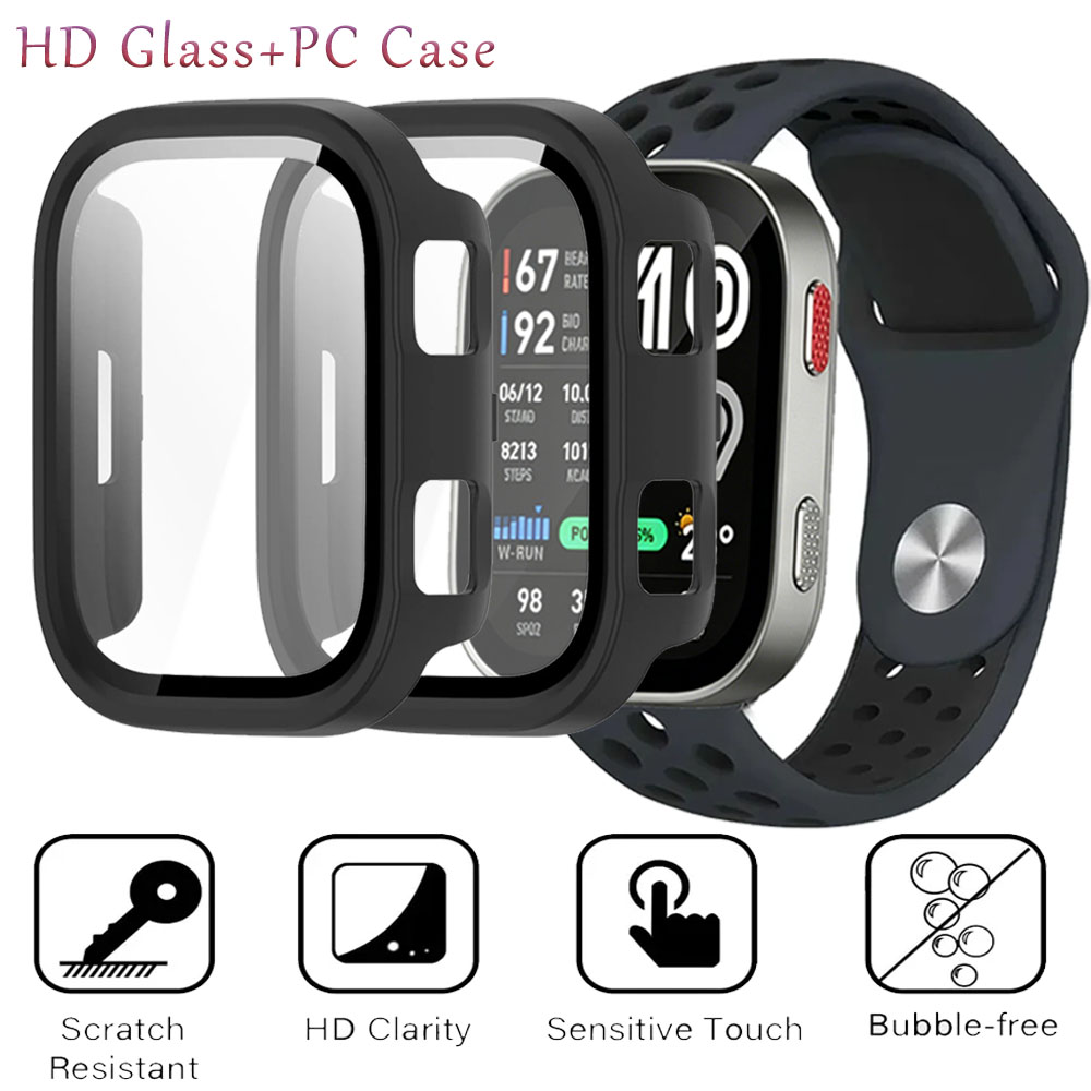HD Glass+Hard PC Case for Amaz - огляд і ціна Amazfit Smartwatch Accessories