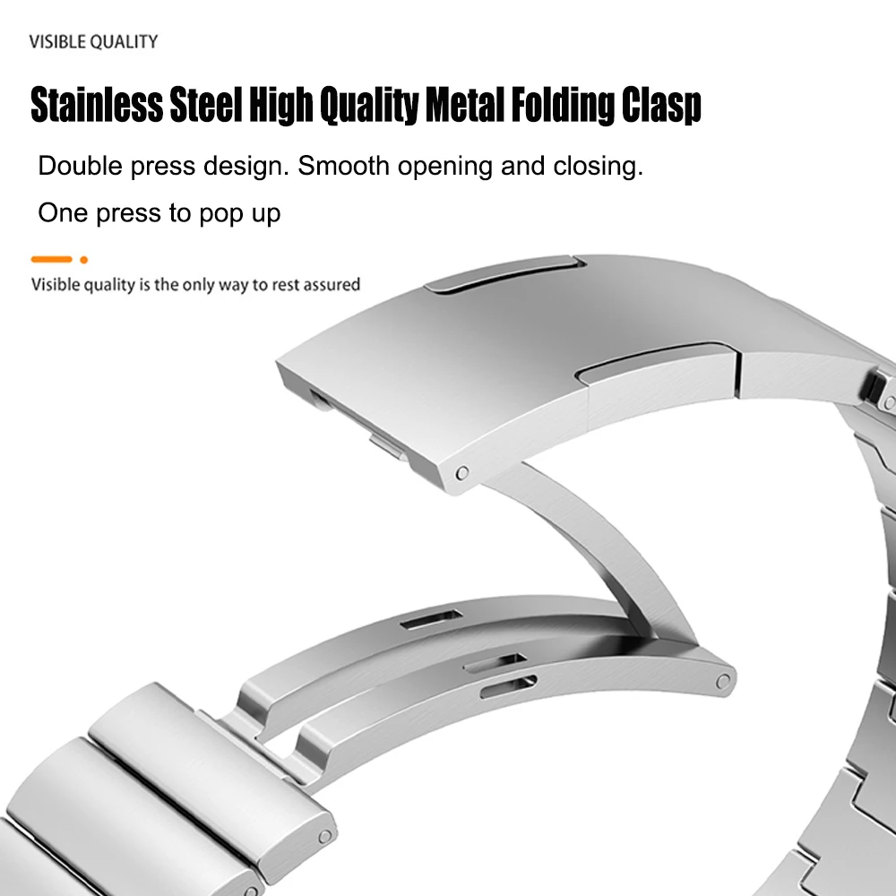 Official Metal Steel Strap For - огляд і ціна Titan Smartwatch Accessories