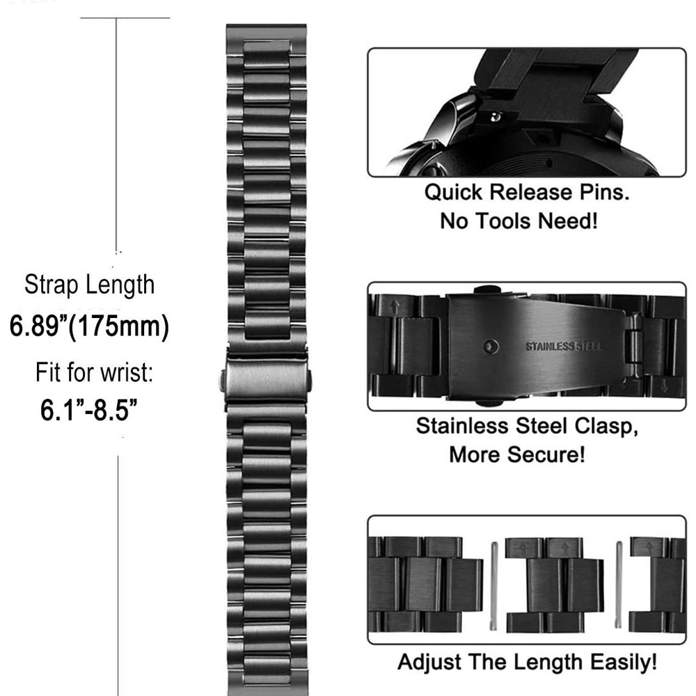 Steel Strap For Huawei Watch G - огляд і ціна Titan Smartwatch Accessories
