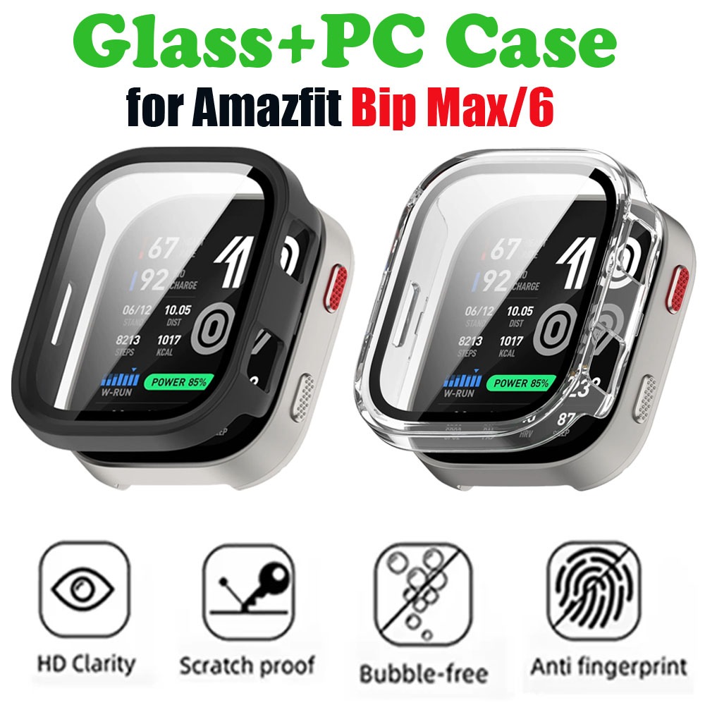 Glass+Case for Amazfit Bip Max - огляд і ціна Amazfit Smartwatch Accessories
